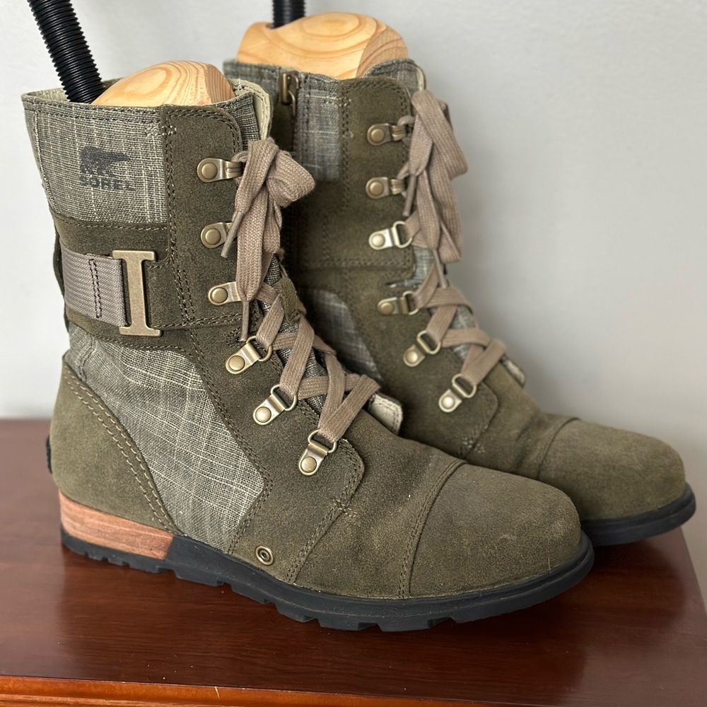 Military Green Sorel Boots